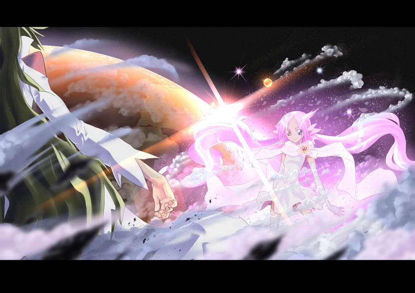 mugen silhouette and dune (precure and 1 more) drawn by nukosann