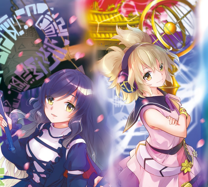 hijiri byakuren and toyosatomimi no miko (touhou) drawn by makuwauri
