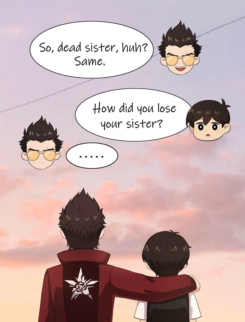 sunny and travis touchdown (omori and 1 more) drawn by aoiro_arts