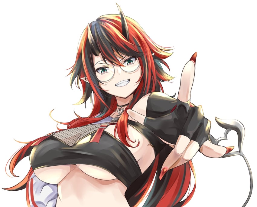 ryugasaki rene (nanashi inc. and 1 more) drawn by kichihachi