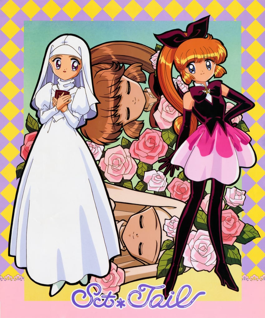 saint tail, haneoka meimi, and mimori seira (kaitou saint tail)