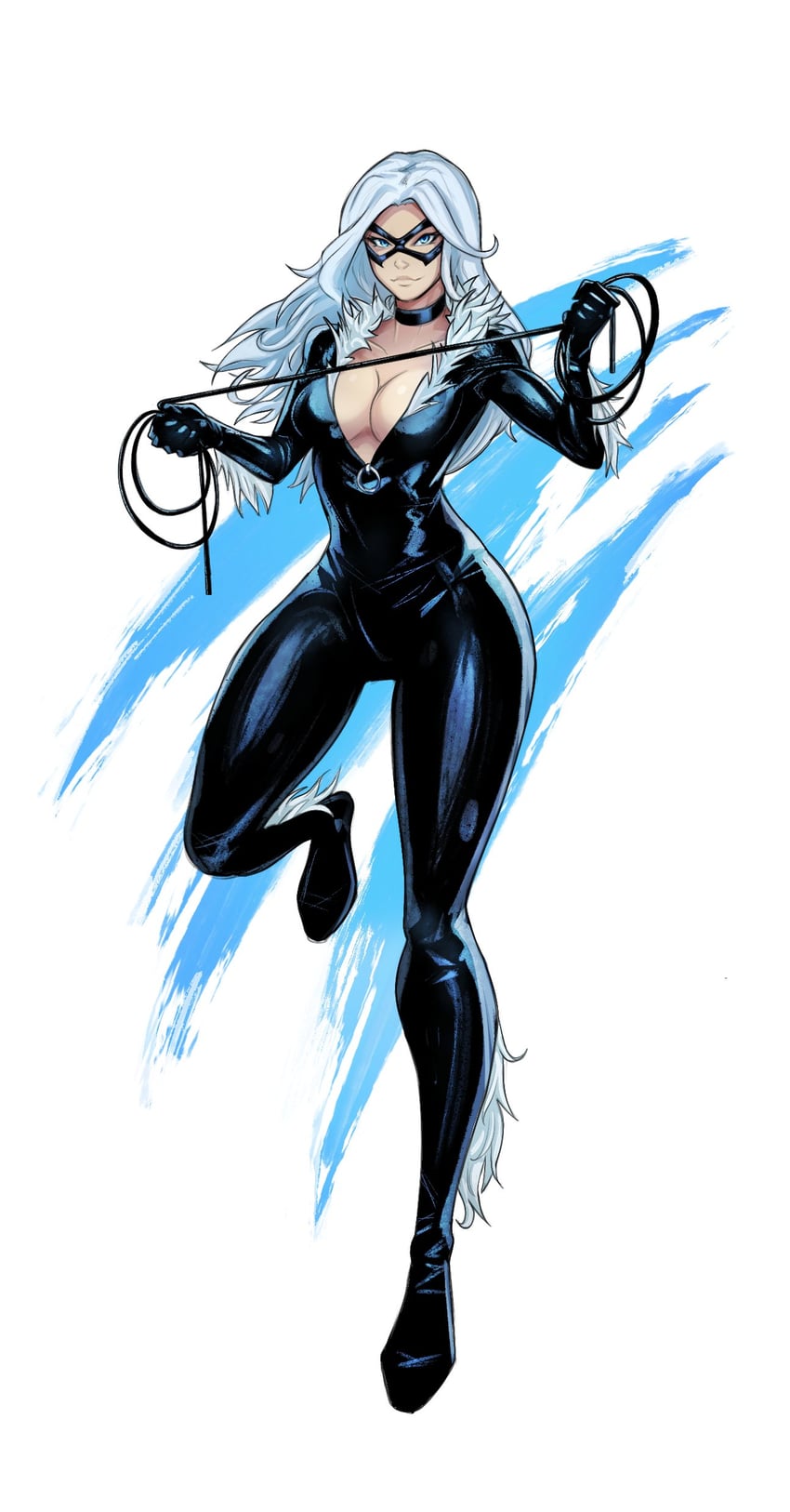 black cat and felicia hardy (marvel and 1 more) drawn by alex_dos_diaz