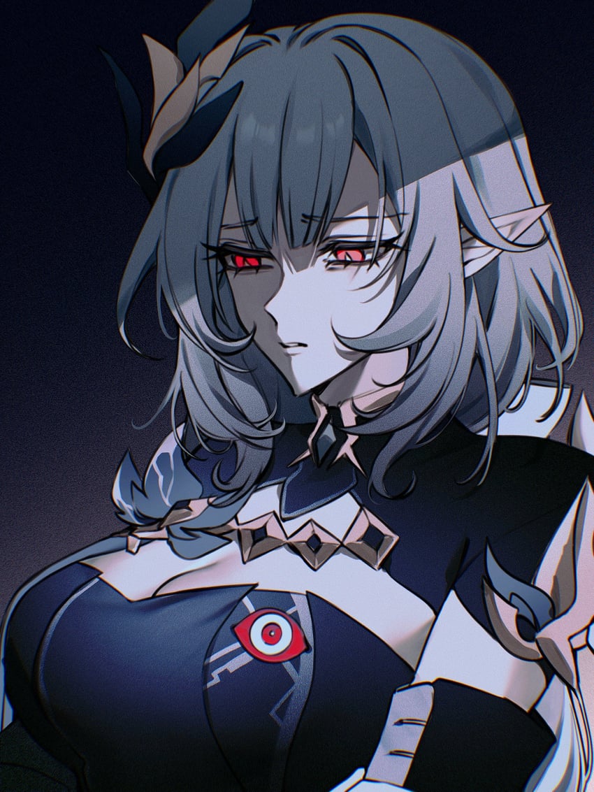 elysia and herrscher of corruption (honkai and 1 more) drawn by n_7