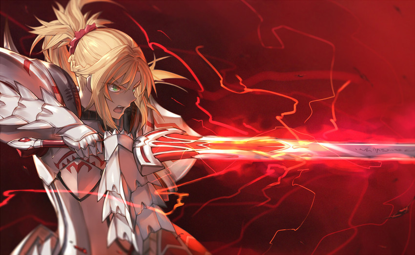 mordred (fate and 1 more) drawn by teko