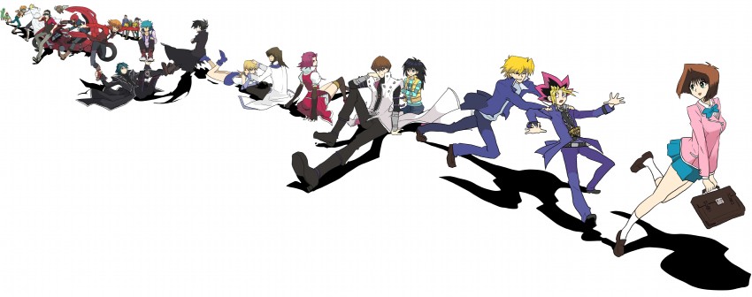 yuki judai, tenjouin asuka, fudo yusei, izayoi aki, muto yugi, and 16 more (yu-gi-oh! and 4 more) drawn by ddbb