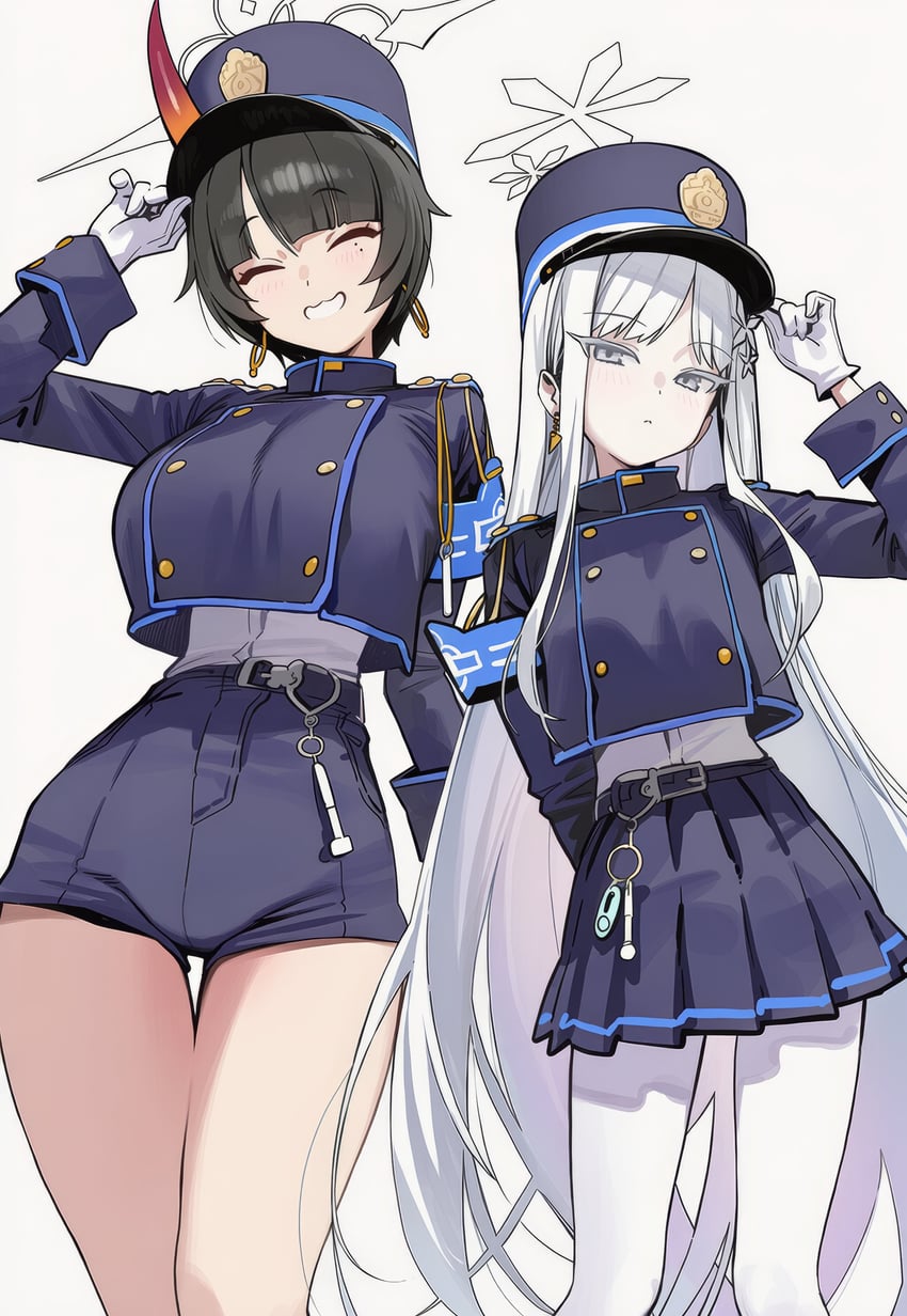hikari, nozomi, nagusa, and niya (blue archive) drawn by ai_lightmako