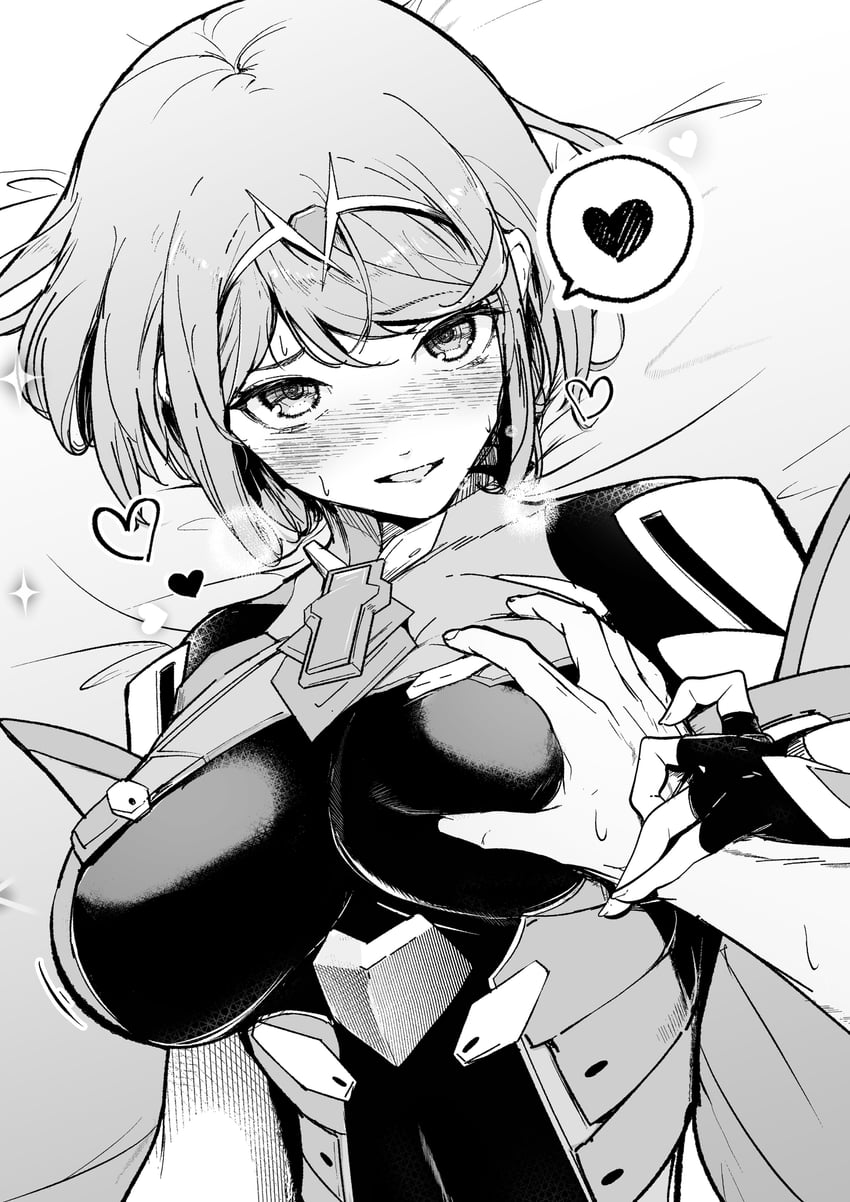 pyra (xenoblade chronicles and 1 more) drawn by yatai_(ya2taic)