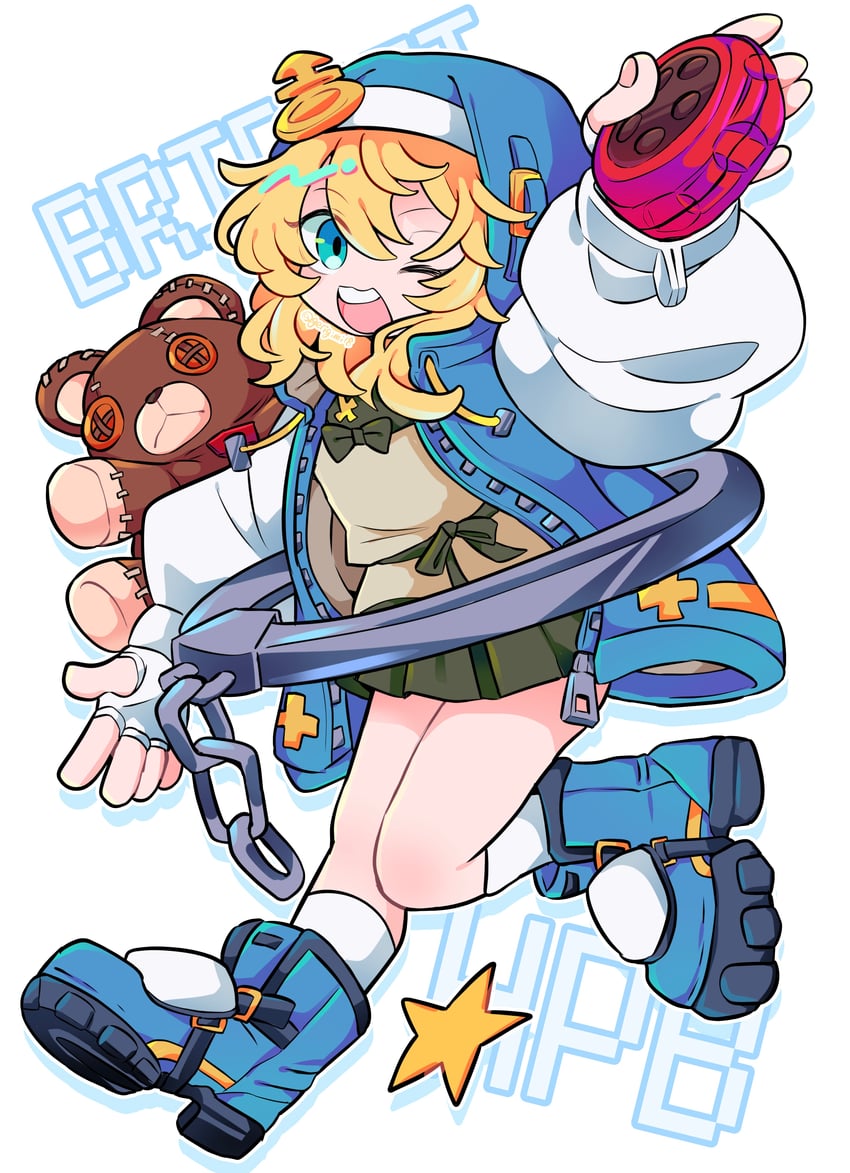 bridget and roger (guilty gear and 1 more) drawn by gerigimin