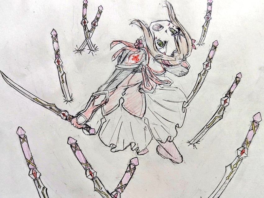 miyoshi karin (yuusha de aru and 1 more) drawn by kemono3204