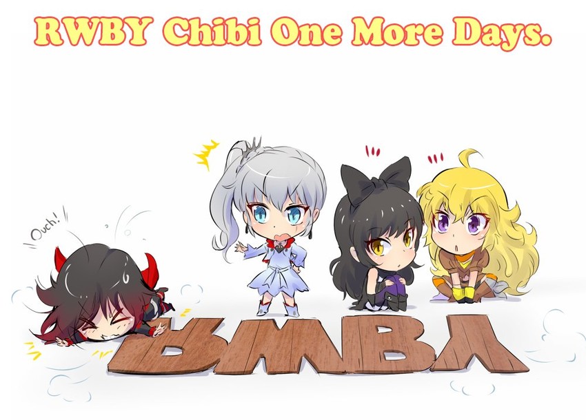 ruby rose, weiss schnee, yang xiao long, and blake belladonna (rwby and 1 more) drawn by iesupa