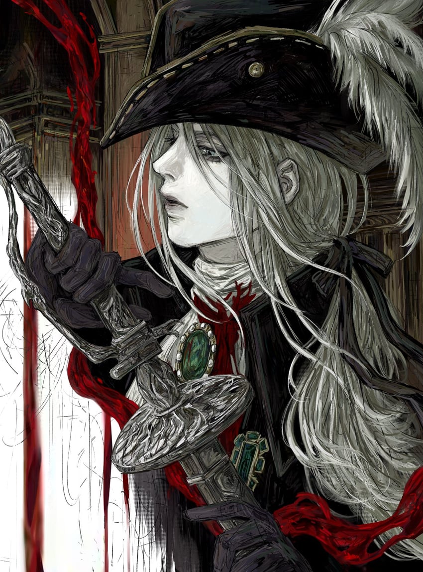 lady maria of the astral clocktower (bloodborne) drawn by 00moonjuice