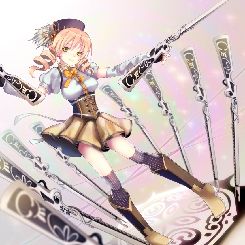 tomoe mami (mahou shoujo madoka magica) drawn by yuuki_rika