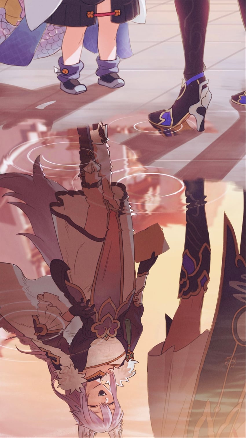 jingliu, bailu, and baiheng (honkai and 1 more) drawn by jiankangmeizi