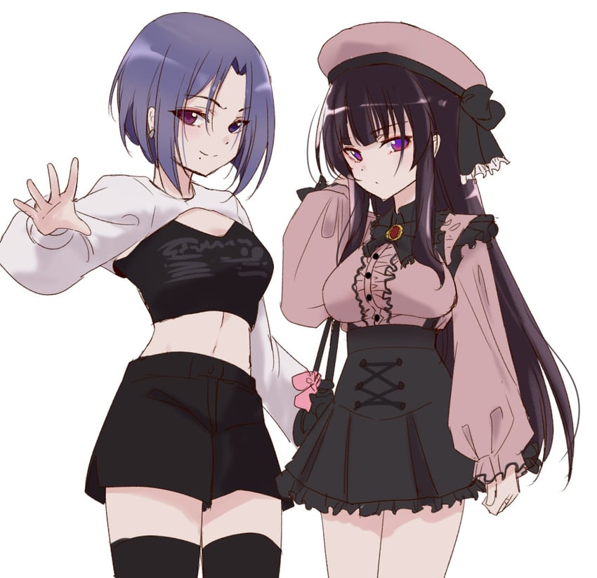 morimoto yuni and kagawa makina (assault lily) drawn by urutsu_sahari