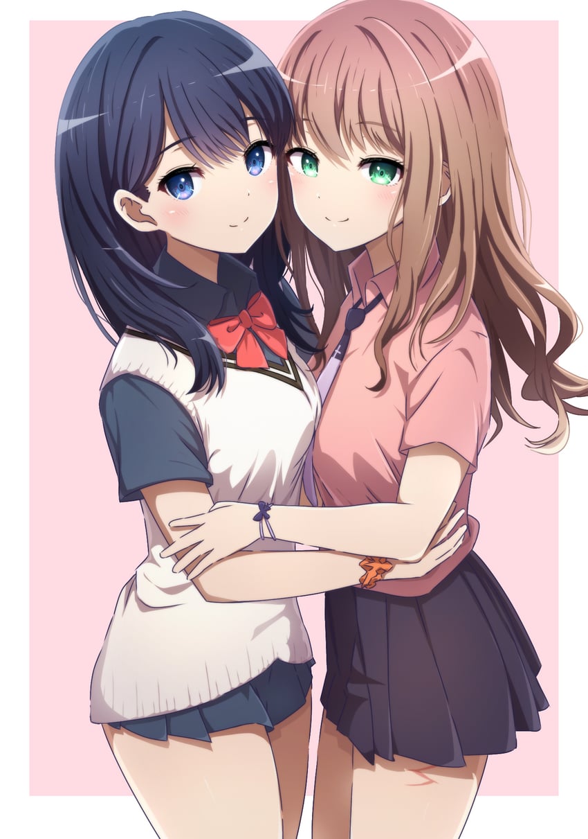 takarada rikka and minami yume (gridman universe) drawn by noshimurin