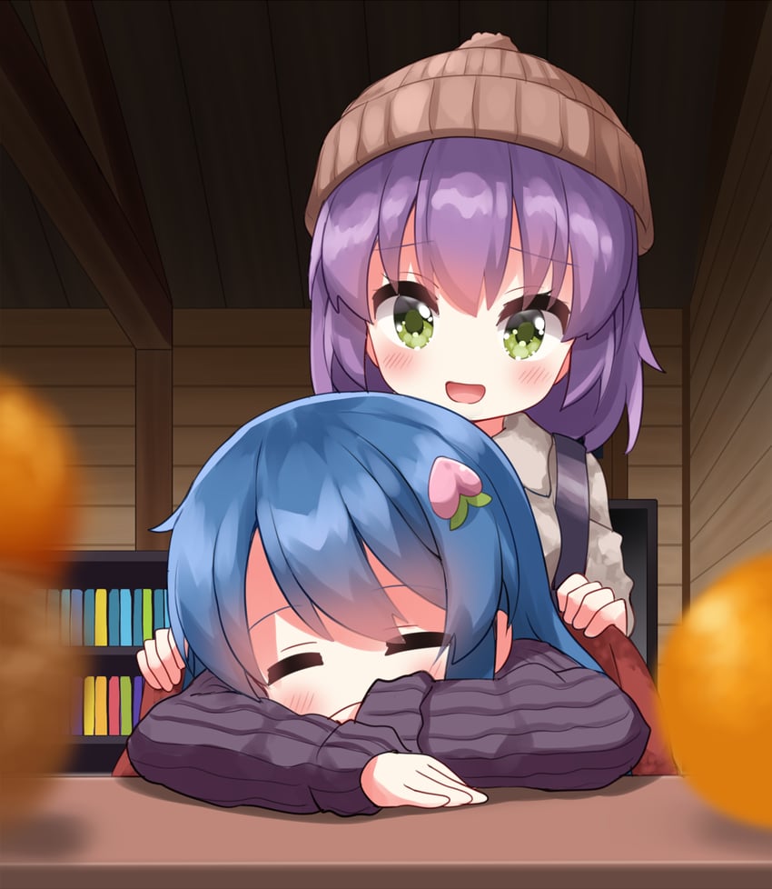 hinanawi tenshi and nagae iku (touhou) drawn by ruu_(tksymkw)