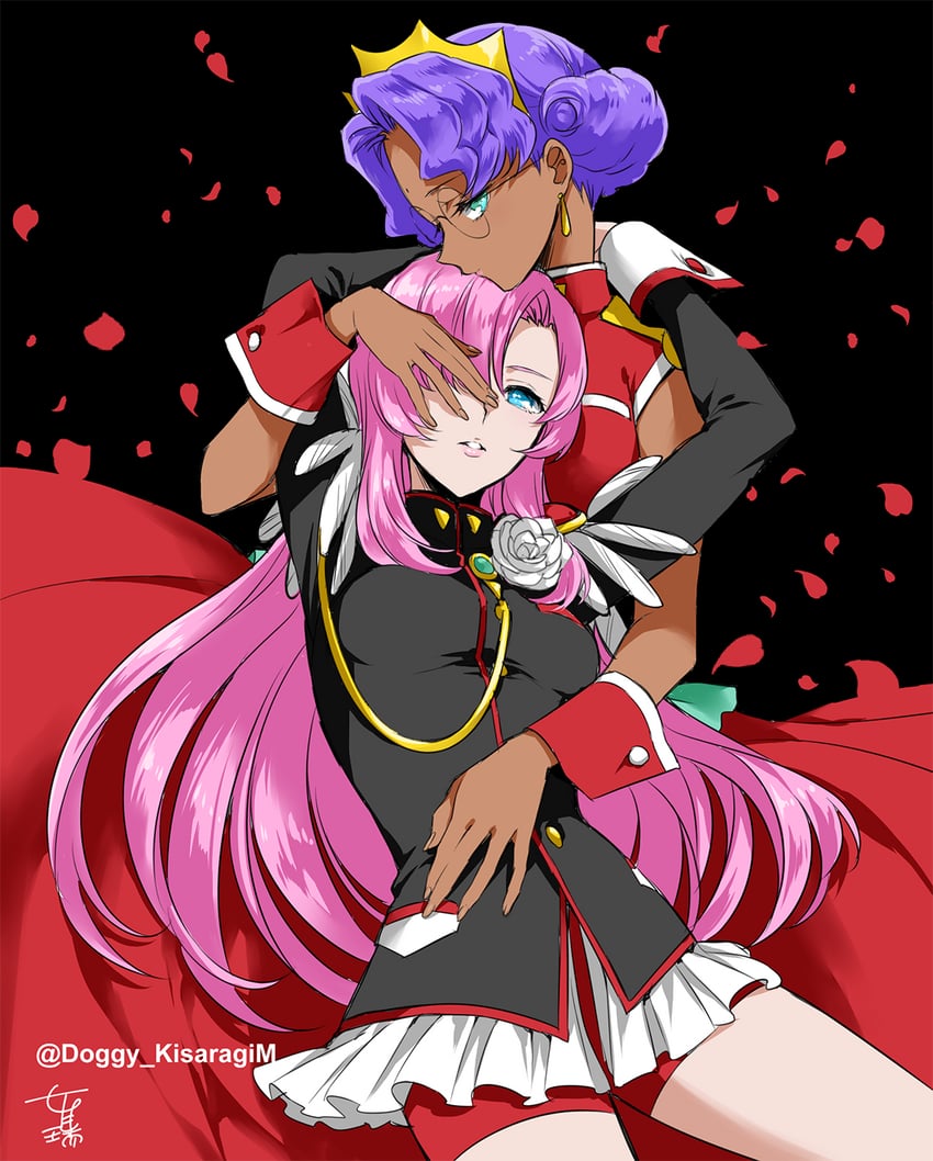 tenjou utena and himemiya anthy (shoujo kakumei utena) drawn by kisaragi_mizu
