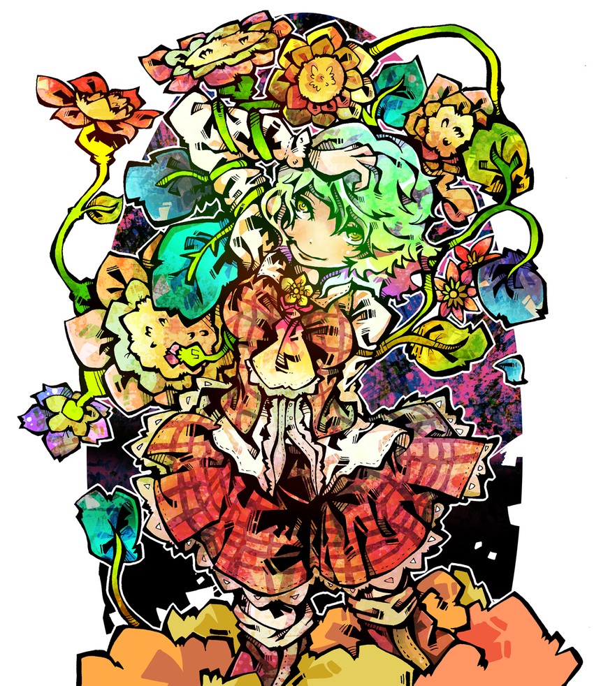 kazami yuuka (touhou) drawn by glisten