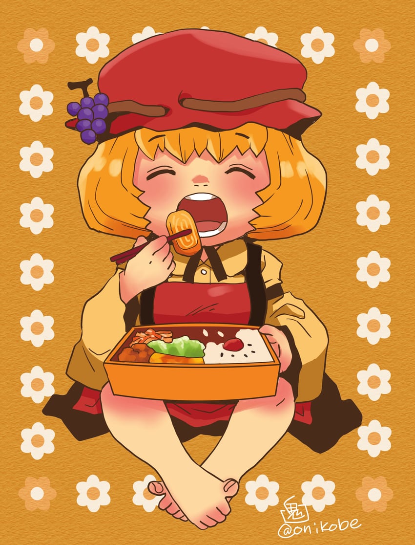 aki minoriko (touhou) drawn by onikobe_rin