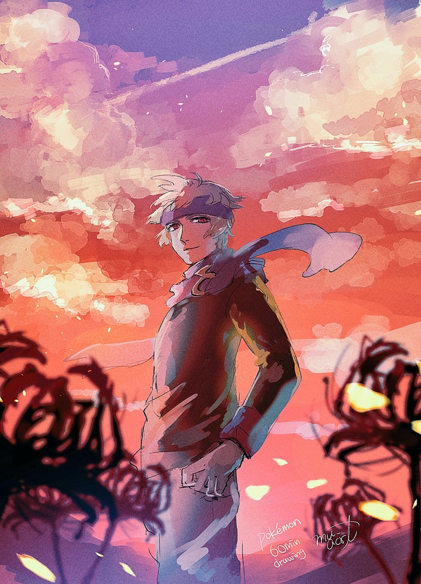 morty (pokemon and 1 more) drawn by hanenbo