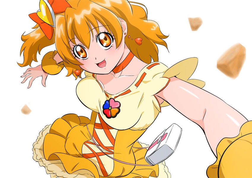 yamabuki inori and cure pine (precure and 1 more) drawn by fuchi_(nightmare)