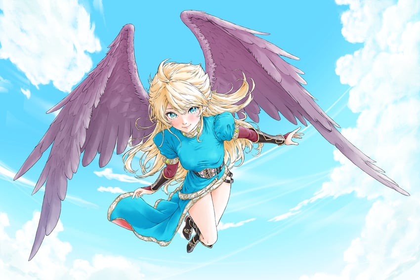 nina (breath of fire and 1 more) drawn by momo_oddeye