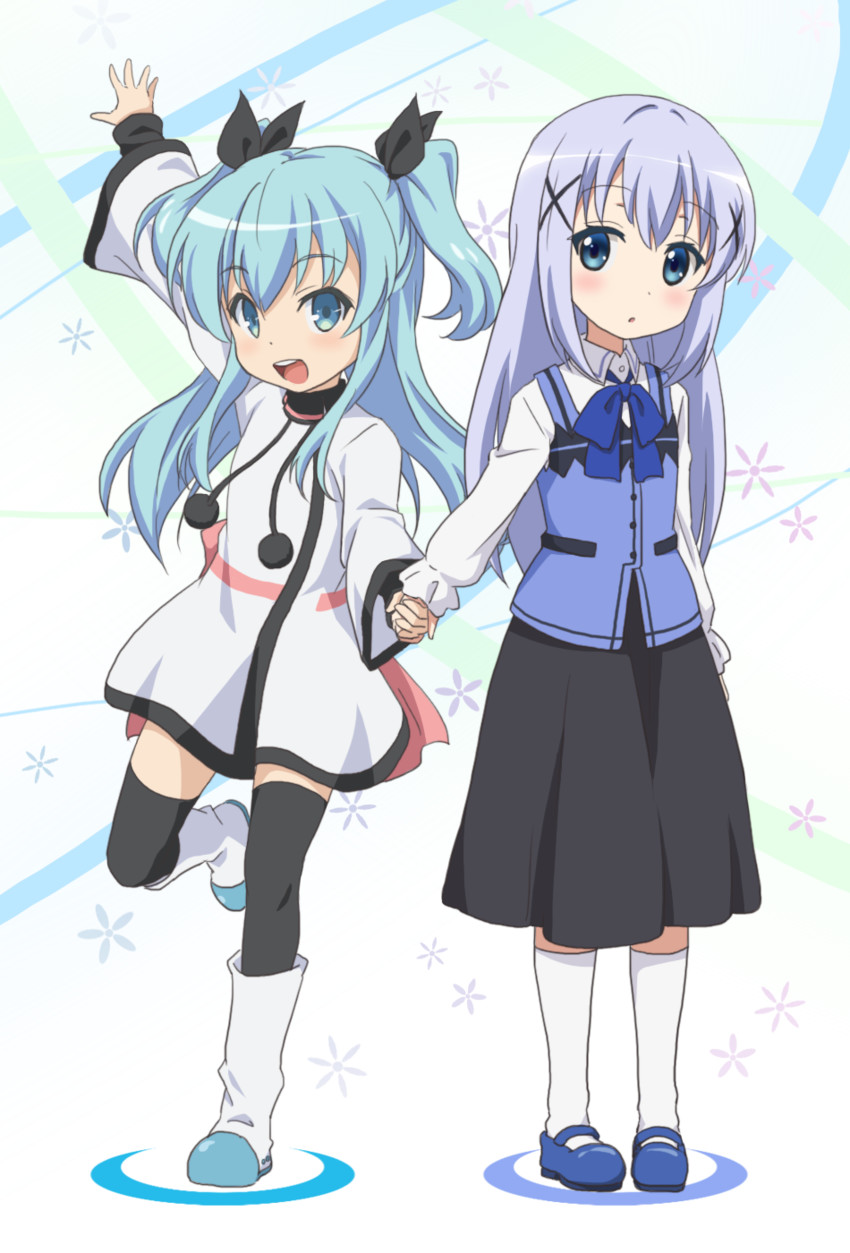 kafuu chino, noel, and minase inori (gochuumon wa usagi desu ka? and 1 more) drawn by red_star_(toranecomet)