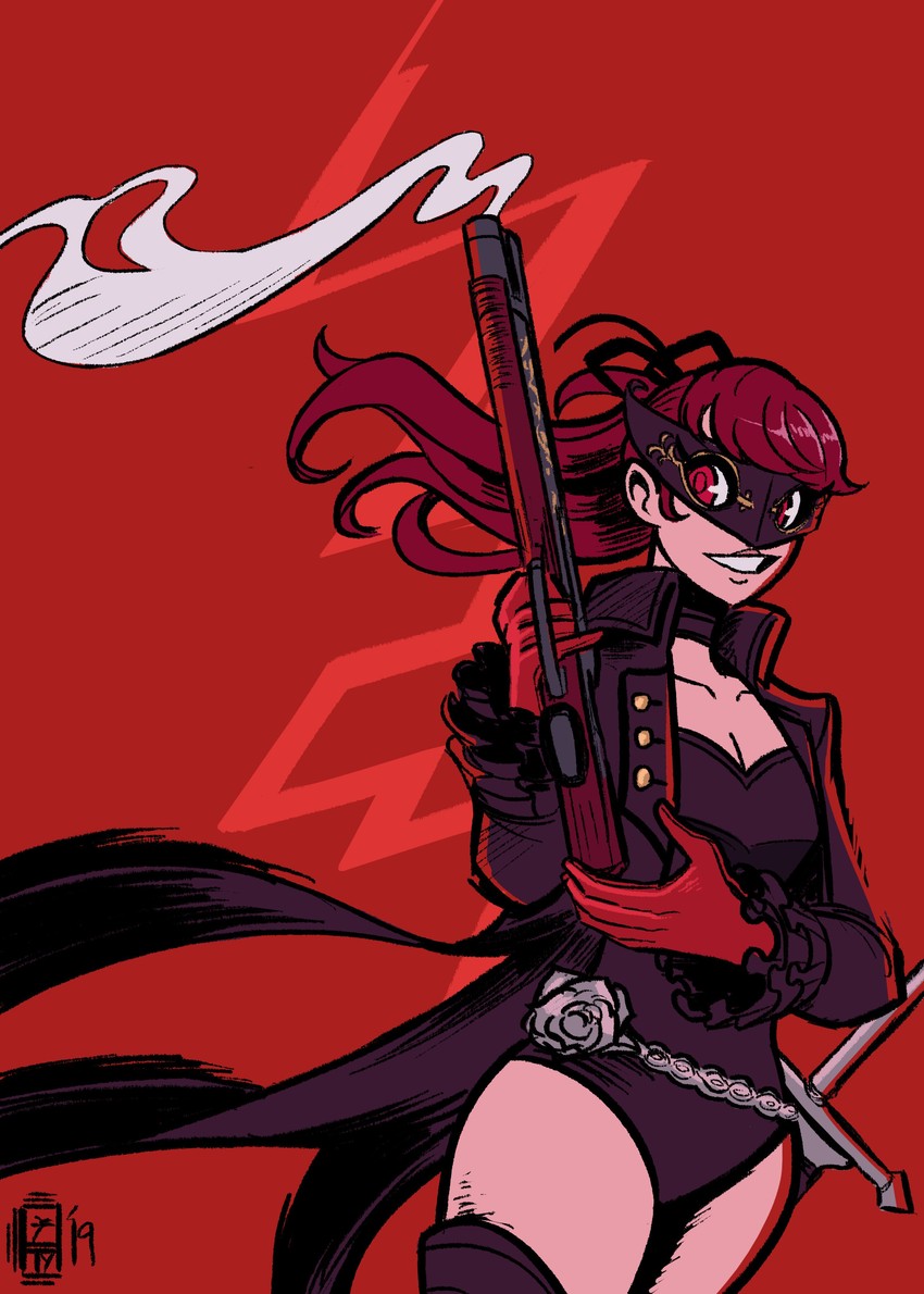 yoshizawa kasumi and violet (persona and 2 more) drawn by scruffyturtles