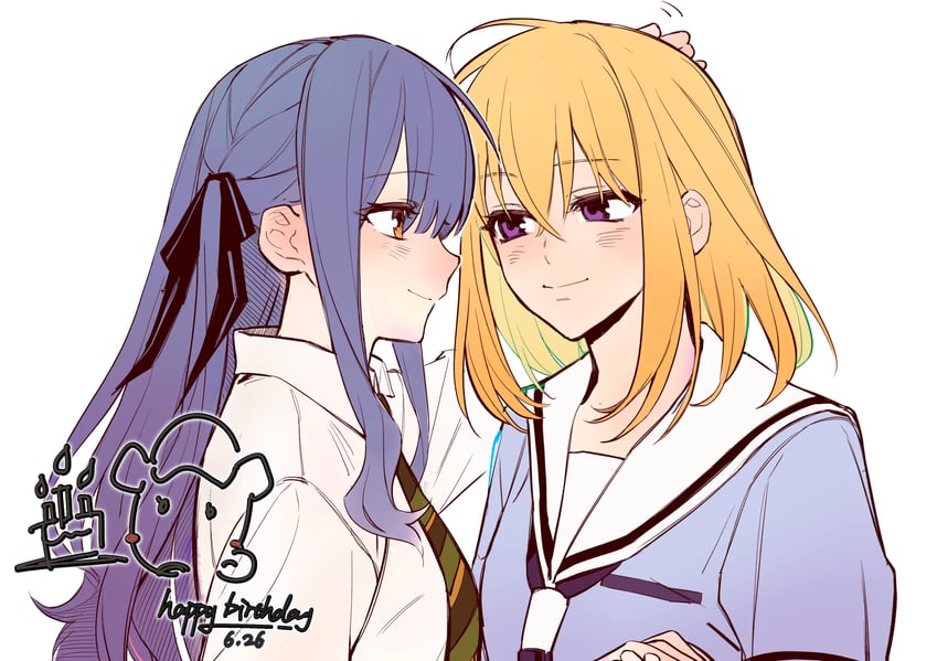 togawa sakiko and misumi uika (bang dream! and 1 more) drawn by cracy_logan