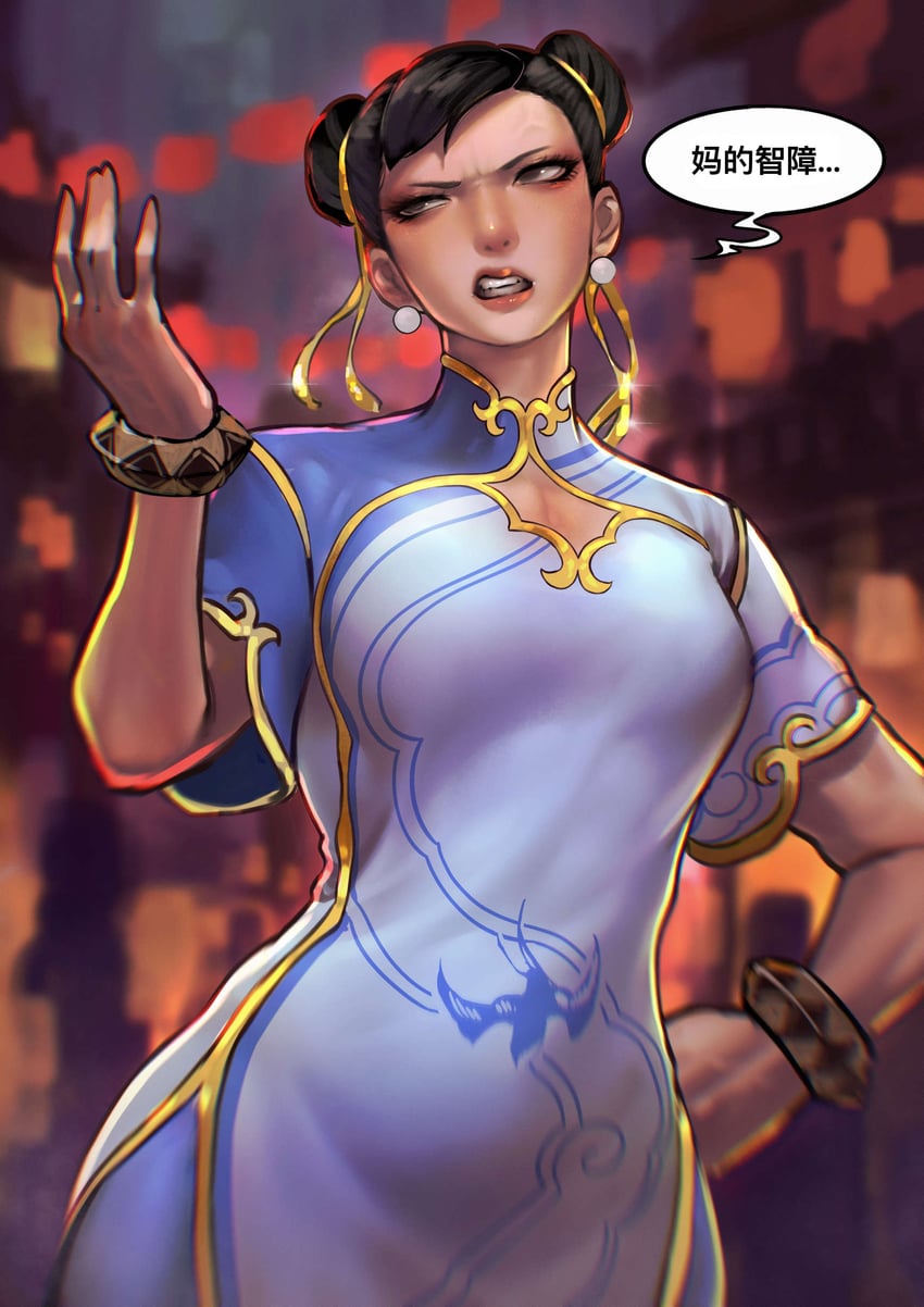 chun-li (street fighter and 1 more) drawn by ayaki_blade
