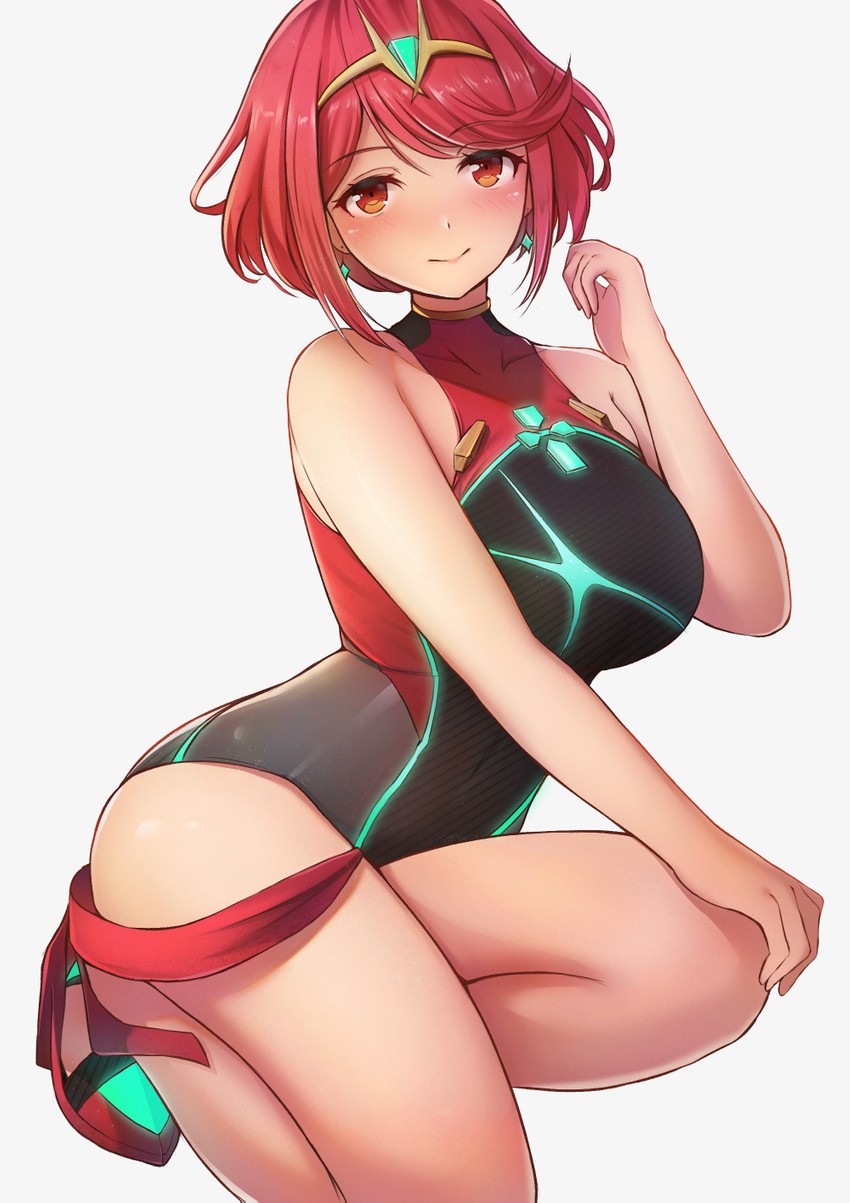 pyra (xenoblade chronicles and 1 more) drawn by kannko_bokujou