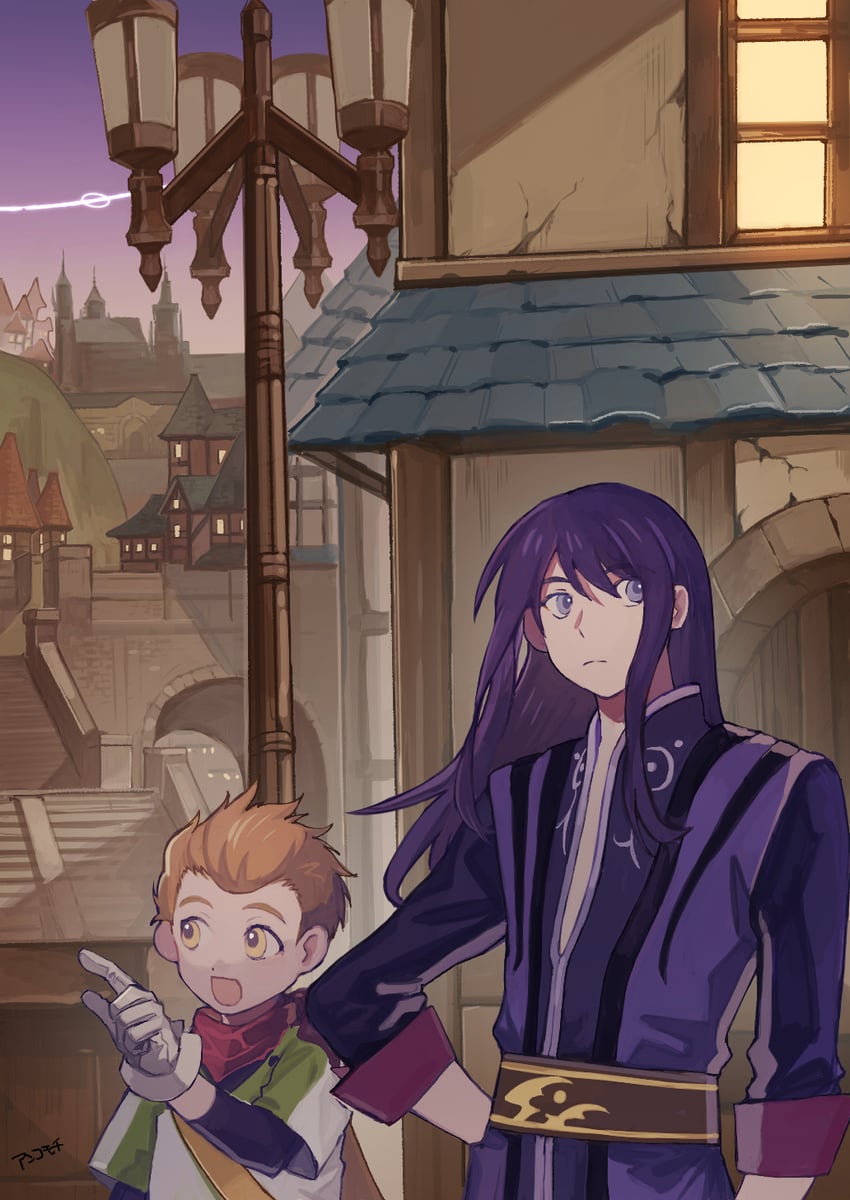 yuri lowell and karol capel (tales of and 1 more) drawn by anko_moti_ta