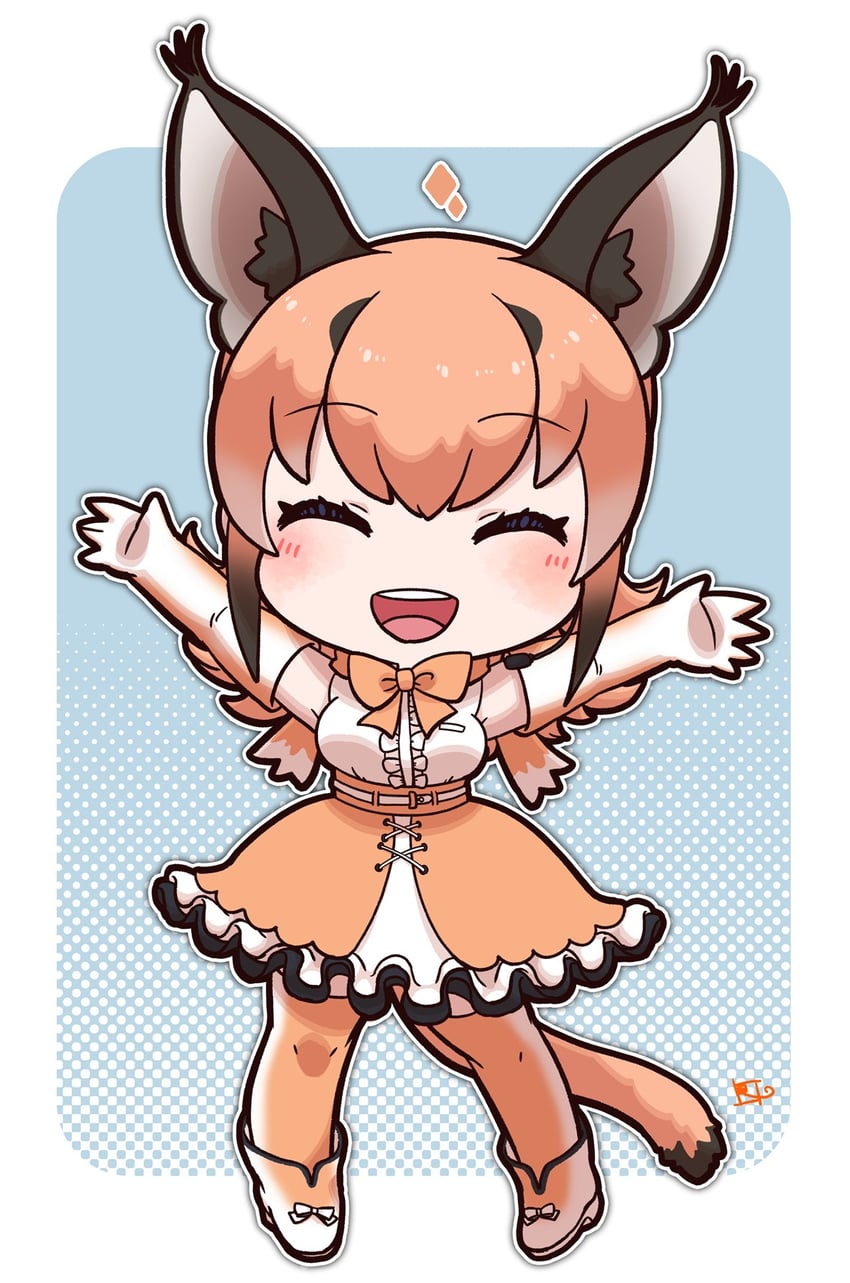 caracal (kemono friends and 1 more) drawn by mugise_hitsuji