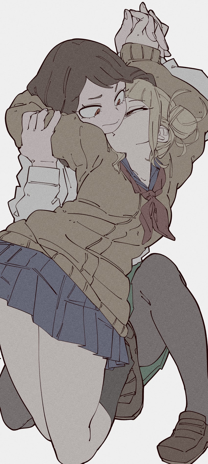 uraraka ochaco and toga himiko (boku no hero academia) drawn by kogorooz