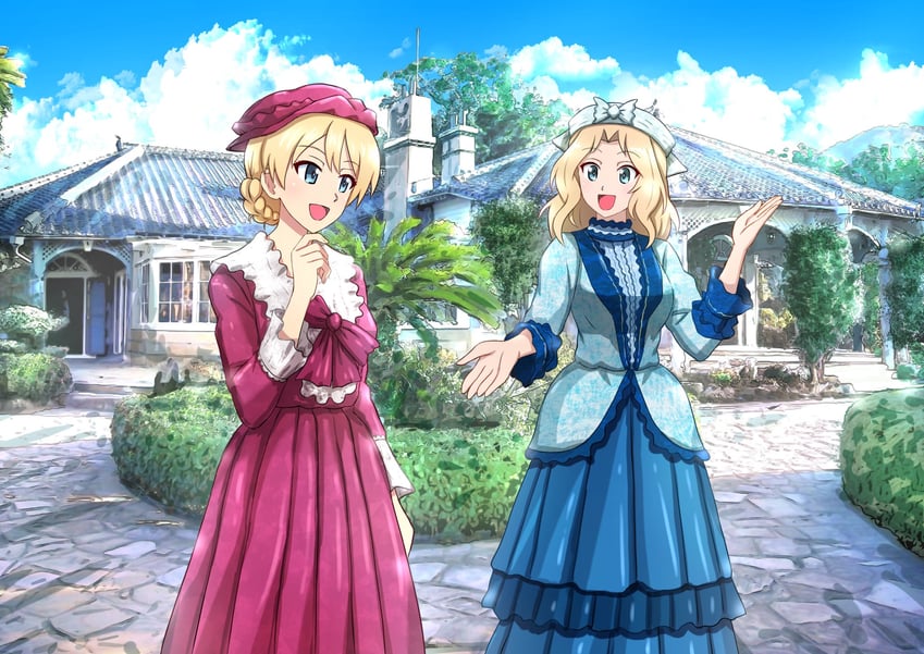 darjeeling and kay (girls und panzer) drawn by omachi_(slabco)