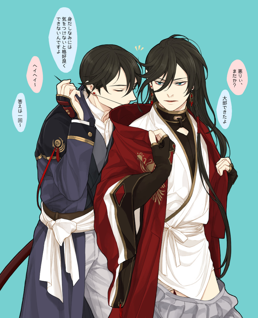 izumi-no-kami kanesada and horikawa kunihiro (touken ranbu) drawn by twoframe