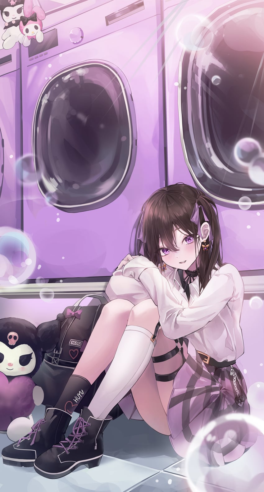 my melody and kuromi (original and 2 more) drawn by fu_u03