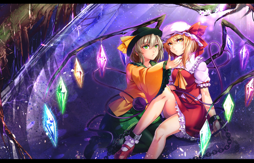 flandre scarlet and komeiji koishi (touhou and 1 more) drawn by cibo_(killy)