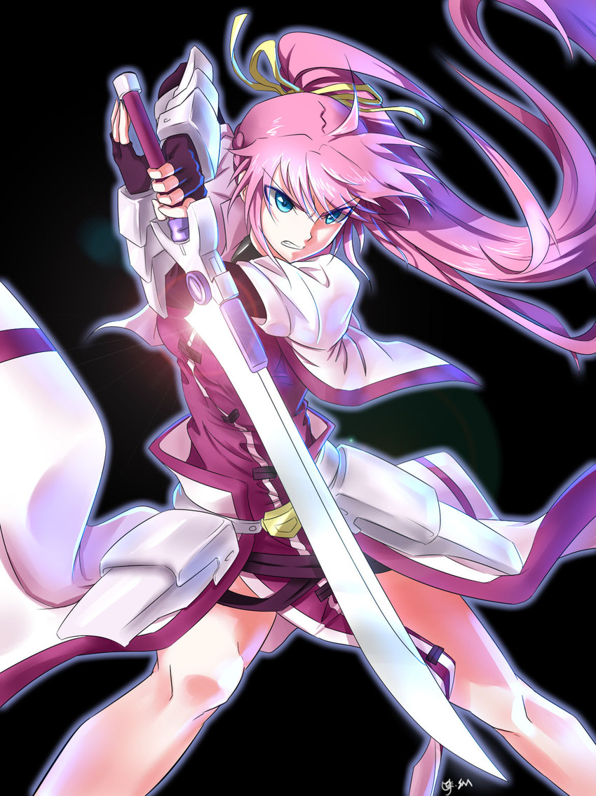 signum and laevatein (lyrical nanoha and 3 more) drawn by shumai_(sm318)