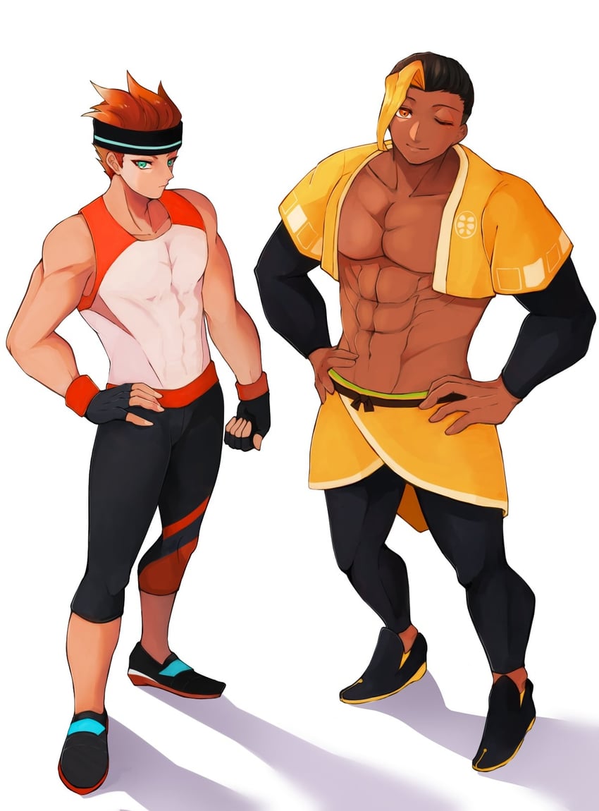 ring fit trainee and abdonis (ring fit adventure) drawn by touu_yaiba