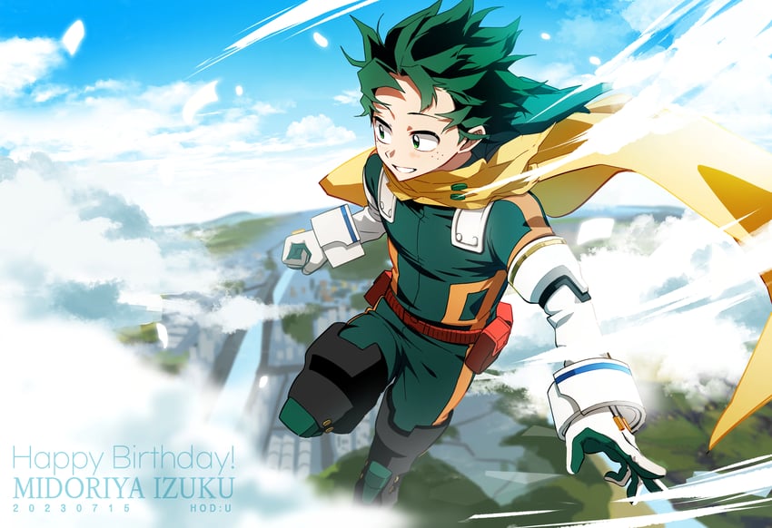 midoriya izuku (boku no hero academia) drawn by hodu_(hodumha)