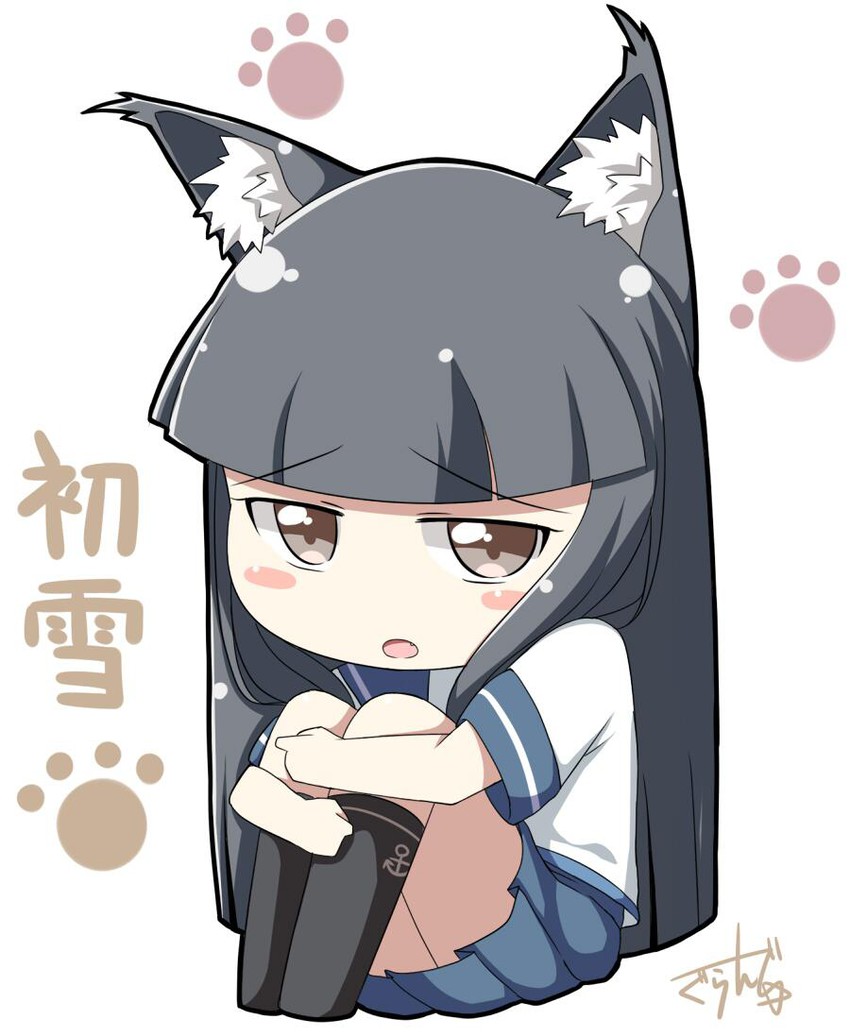 hatsuyuki (kantai collection) drawn by gurande_(g-size)