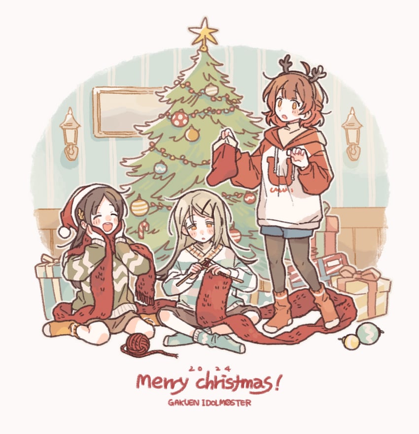 shinosawa hiro, hanami ume, and kuramoto china (idolmaster and 1 more) drawn by doch1_suki