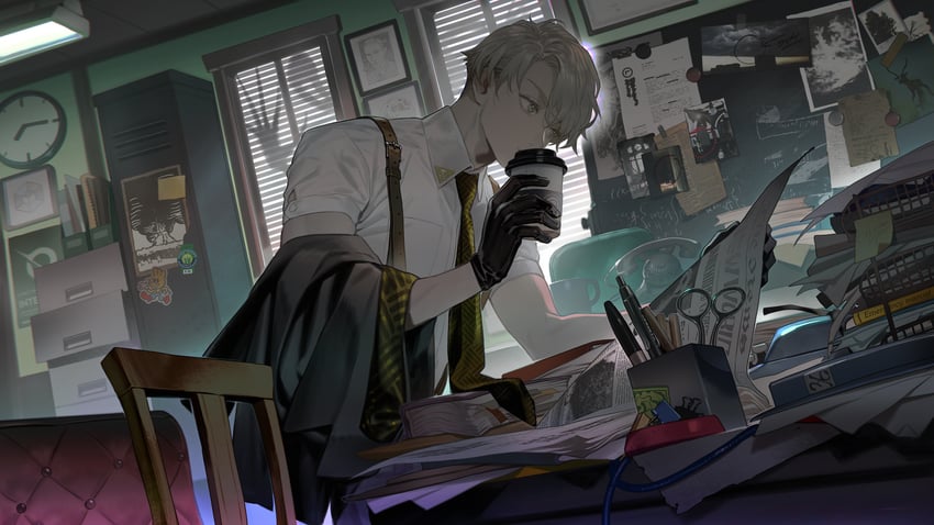 section chief and male section chief (echoes of vision) drawn by shishio_(shishio5431)