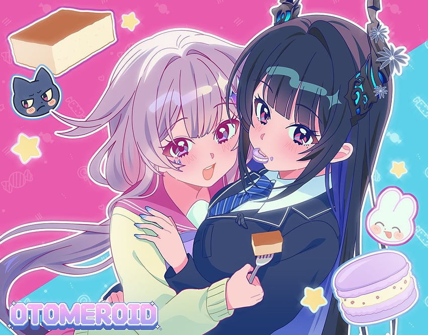 nerissa ravencroft and koseki bijou (hololive and 2 more) drawn by memu_0113