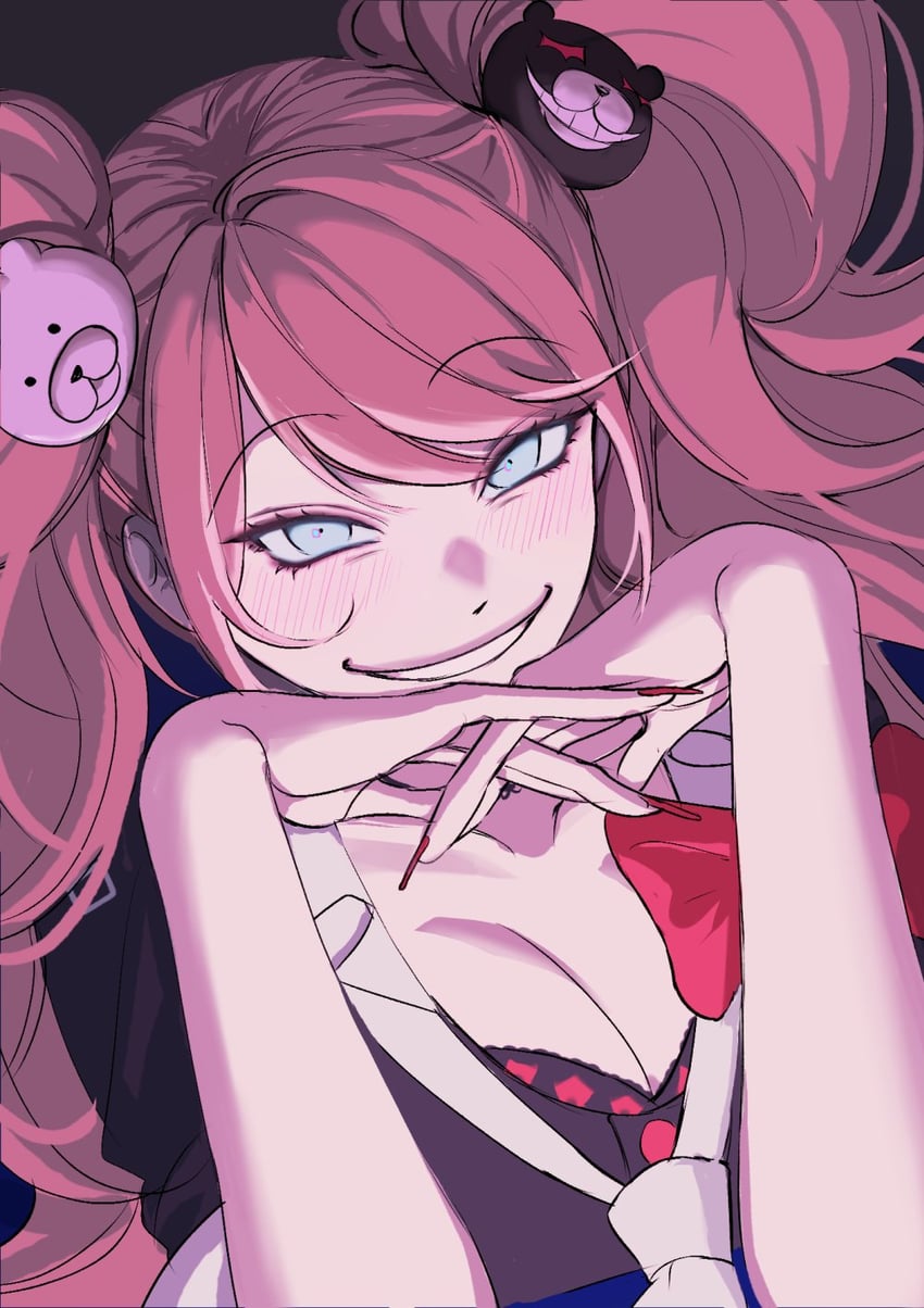 enoshima junko (danganronpa and 1 more) drawn by mu_(mu43960168)