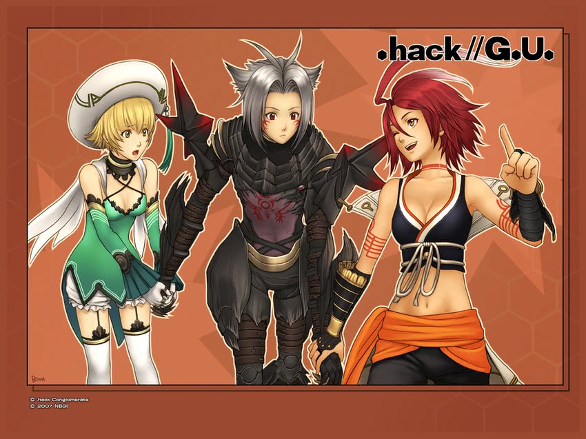 haseo, alkaid, and atoli (.hack// and 1 more) drawn by biwa_(illustrator)