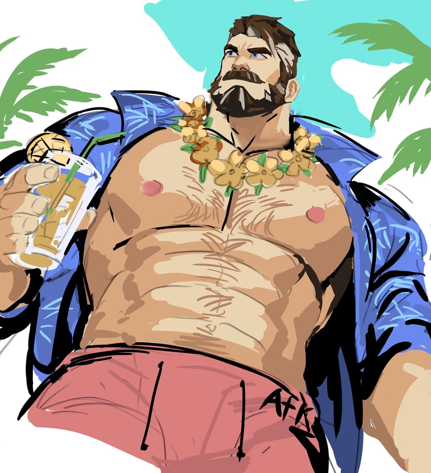 hogan (afk and 1 more) drawn by dopey_(dopq)