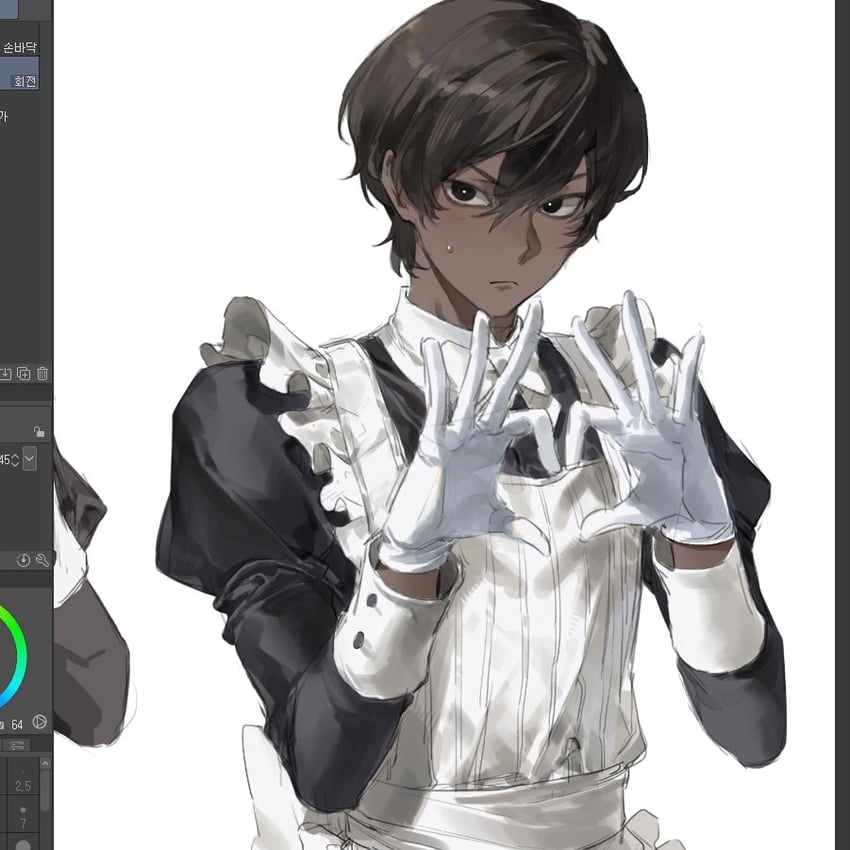 arjuna (fate and 1 more) drawn by potato_goril