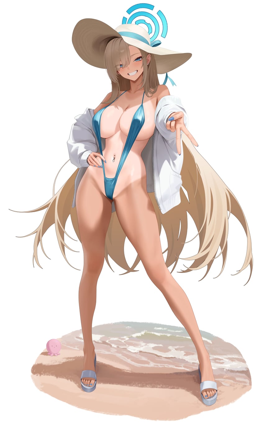 asuna and takopii (blue archive and 1 more) drawn by xiunei00